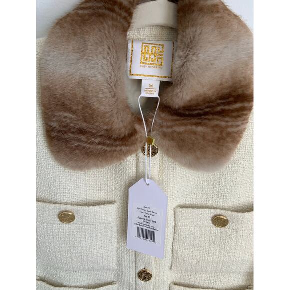 Emily McCarthy Winter White Lady Jacket NWT size medium - Picture 3 of 7